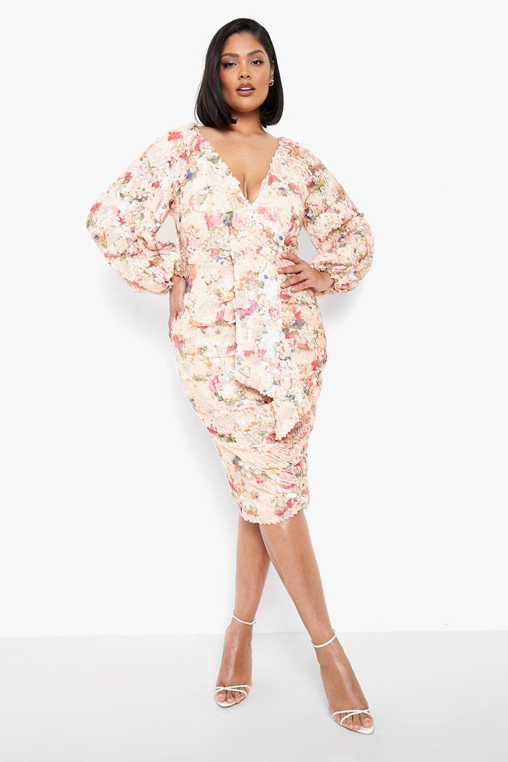 Boohoo plus dresses best sale